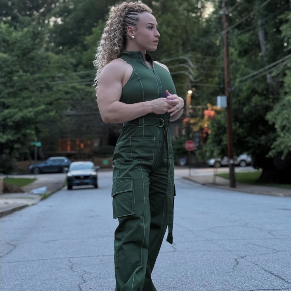 Fashion Nova Back At It Cargo Jumpsuit